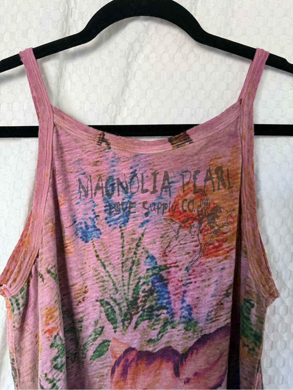 Magnolia Pearl Pink Floral Deer Dama Print Tank - Picture 6 of 9